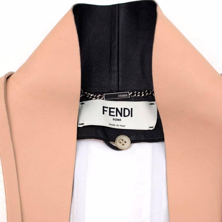 Fendi Cream Python Jacket (Size: US 0-2/XXS)  For Sale 2