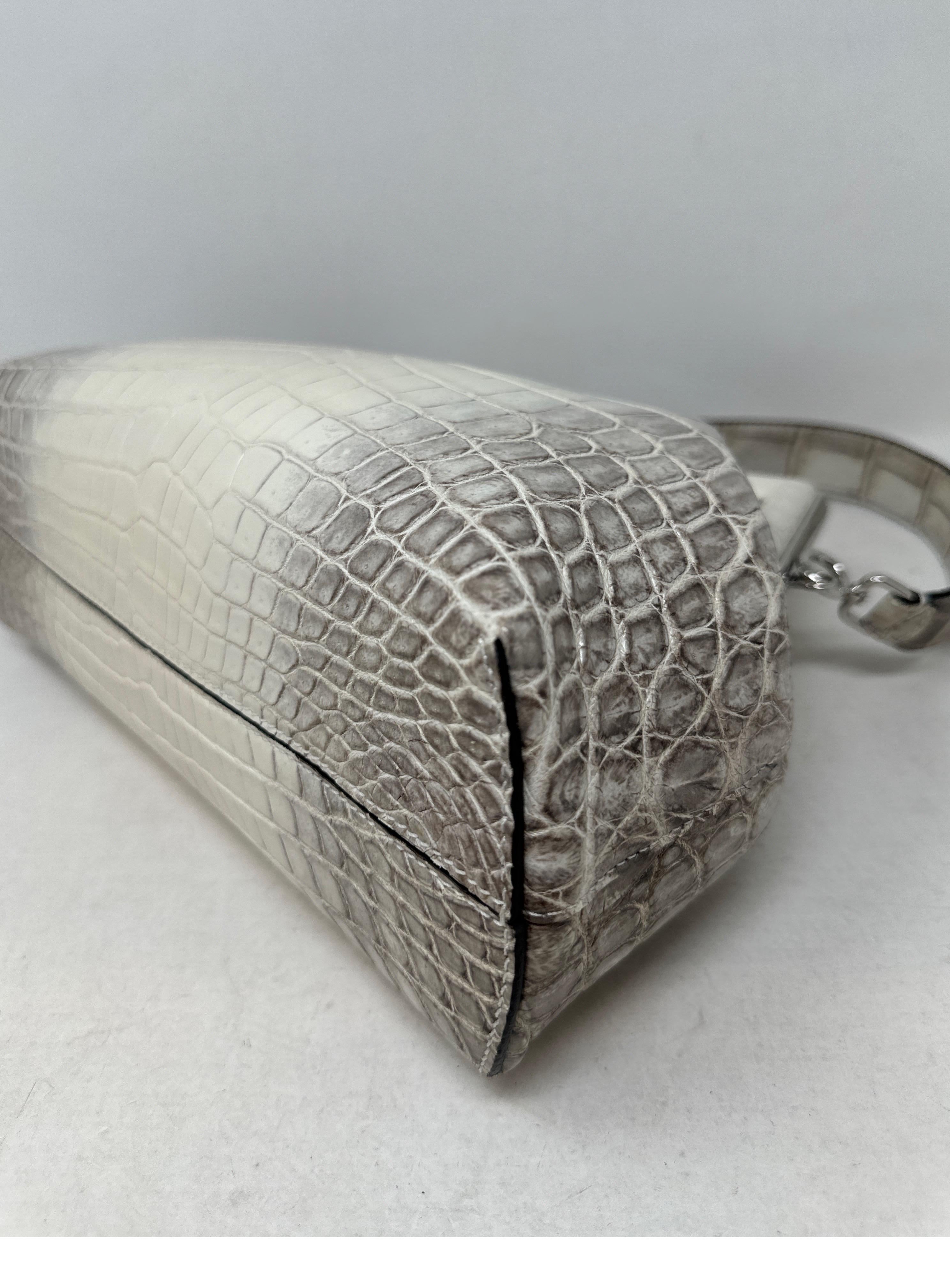 Fendi Crocodile White First Bag For Sale 7