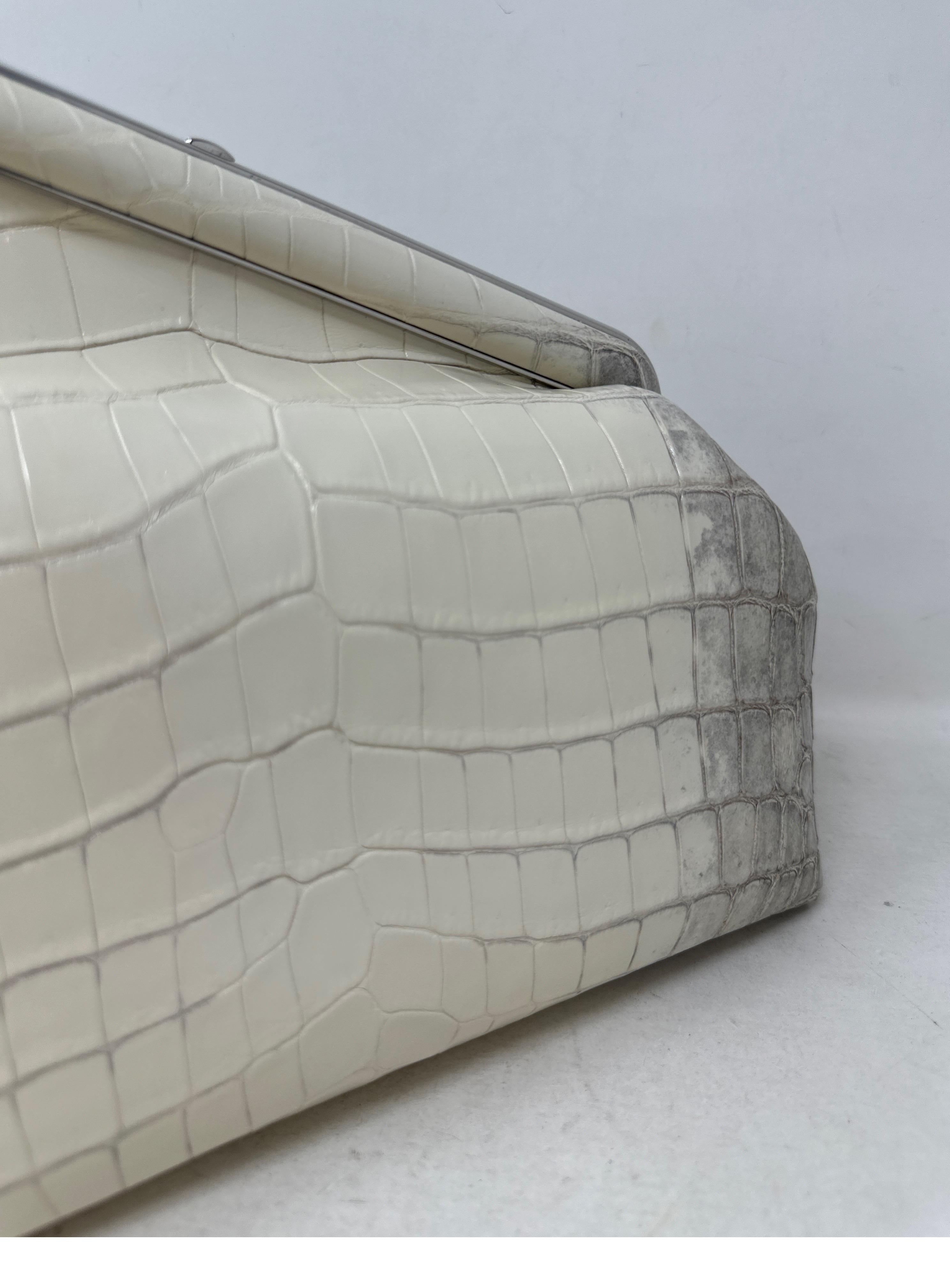 Fendi Crocodile White First Bag For Sale 4