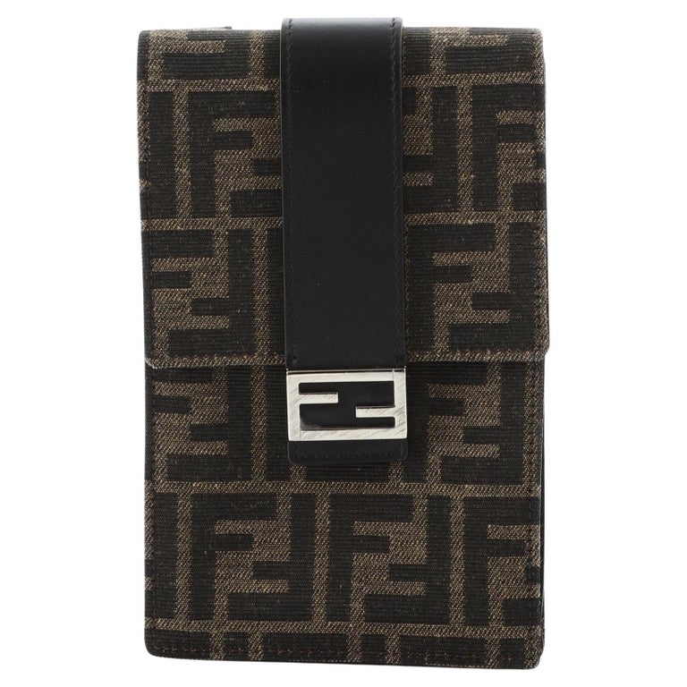 Fendi Crossbody Phone Holder Zucca Coated Canvas at 1stDibs