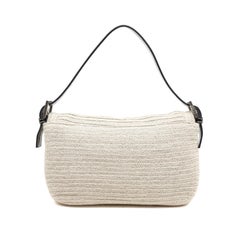 Fendi Crystal Embellished Baguette in Crochet
