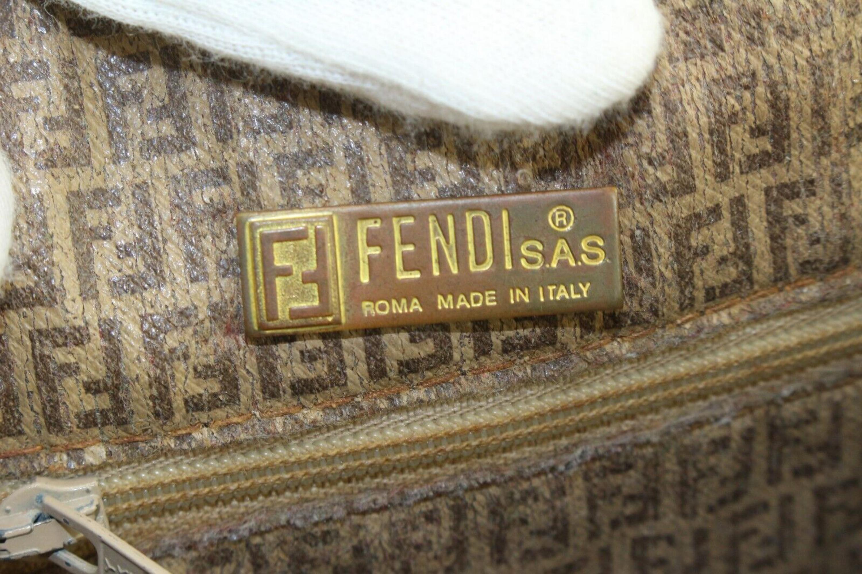 Fendi Crystal Monogram Zucca Shopper Tote 3FF0501 For Sale 5