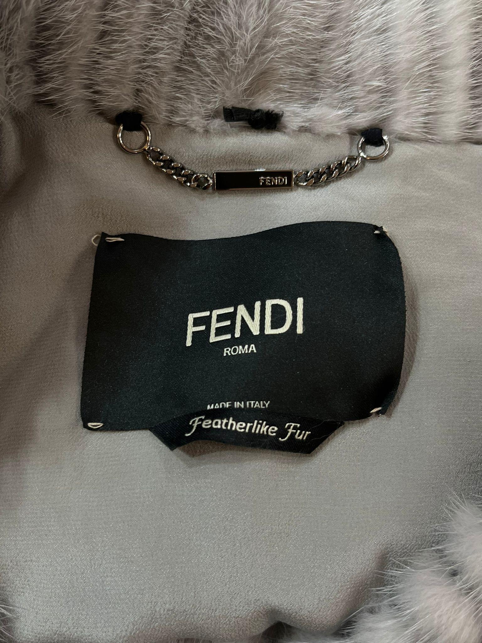 Fendi Custom Made Mink Fur Coat For Sale 2
