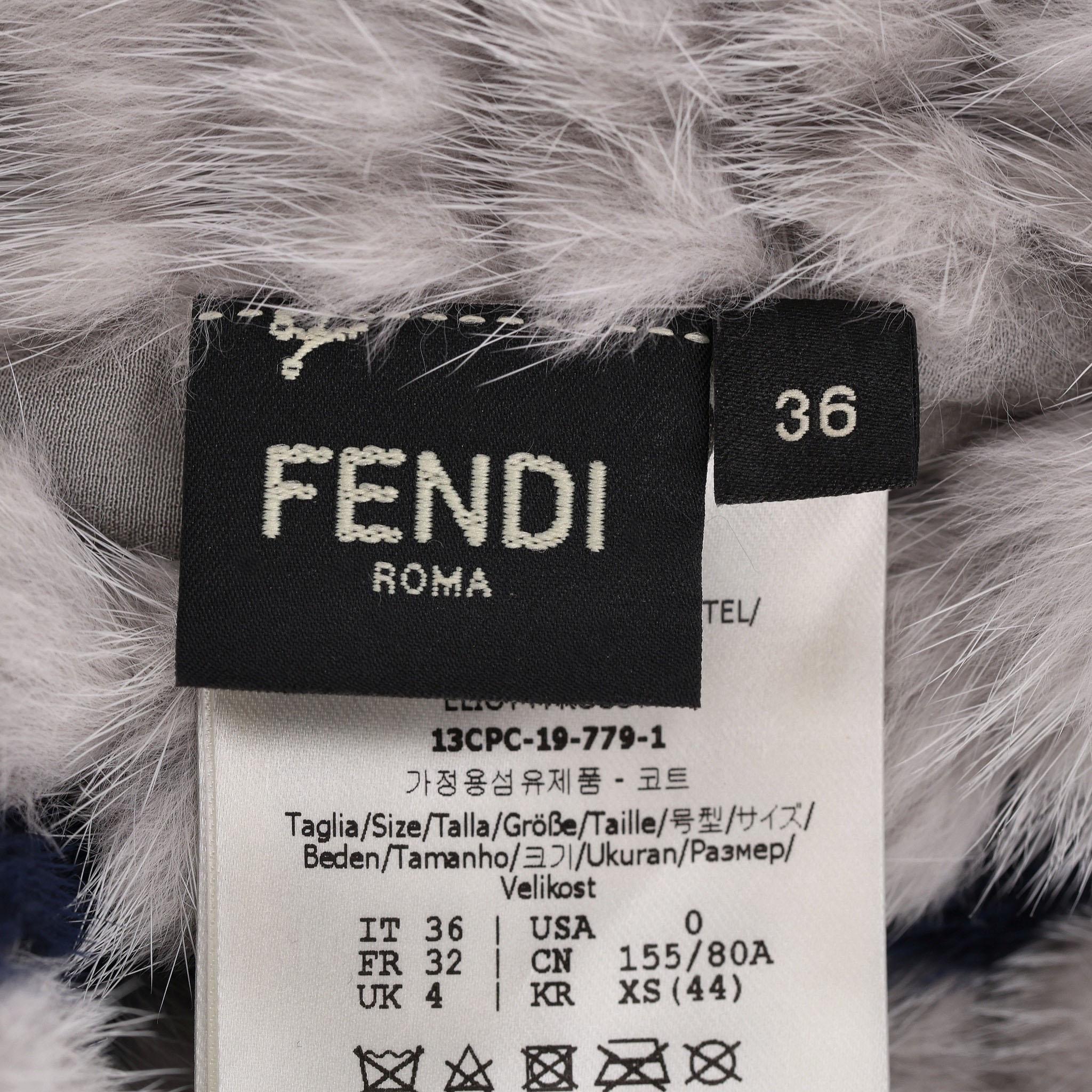 Fendi Cappotto in pelliccia di visone su misura in vendita 4