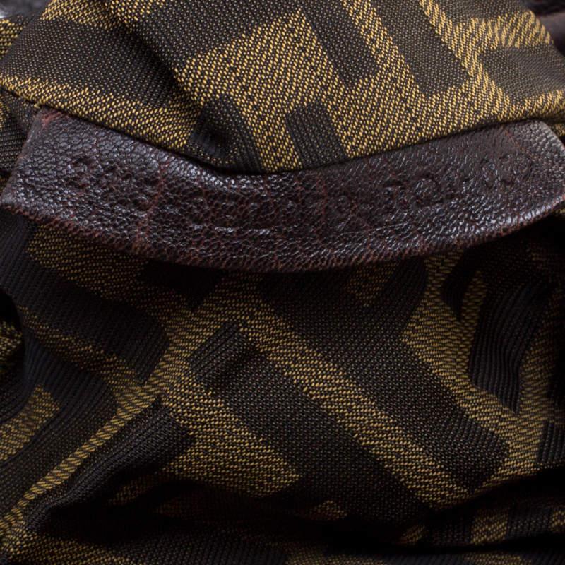 Fendi Dark Brown Leather Large Spy Bag For Sale 3