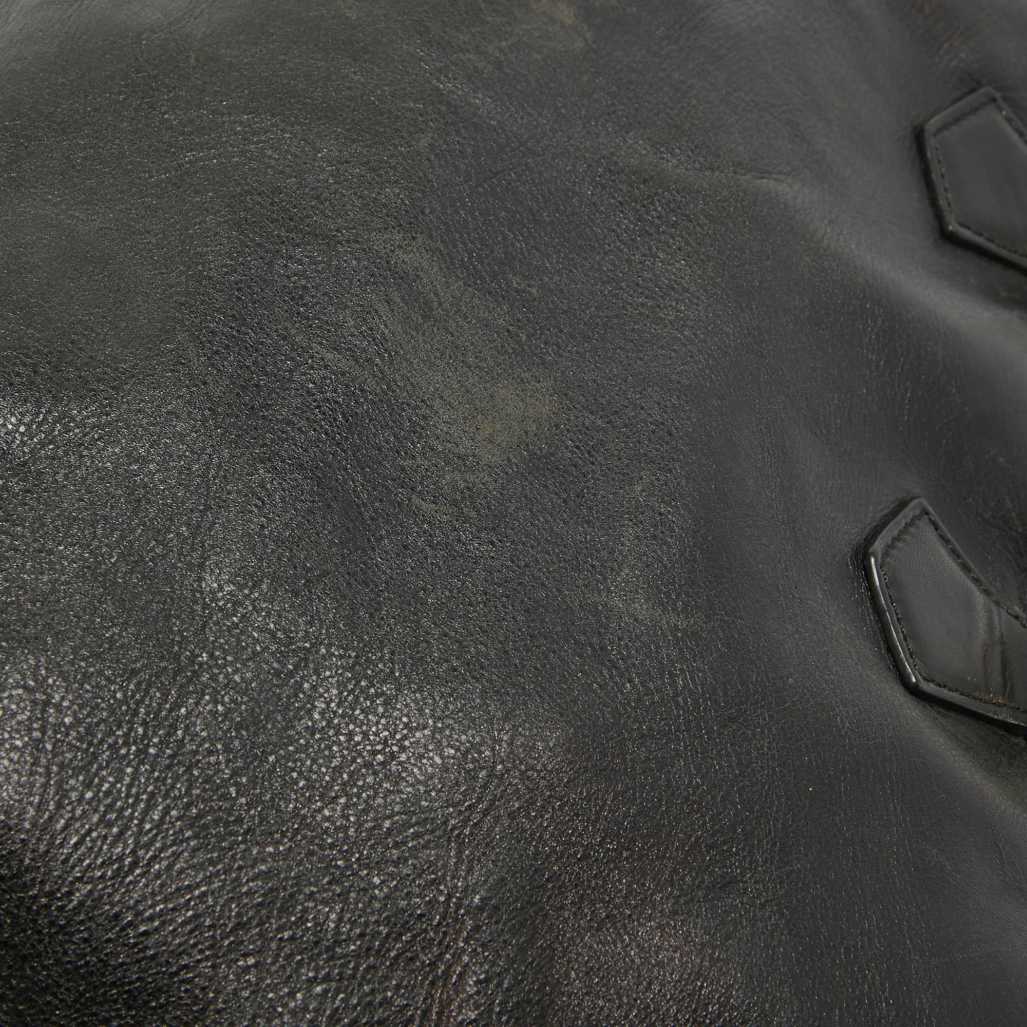 Fendi Dark Brown Leather Twins Tote For Sale 5