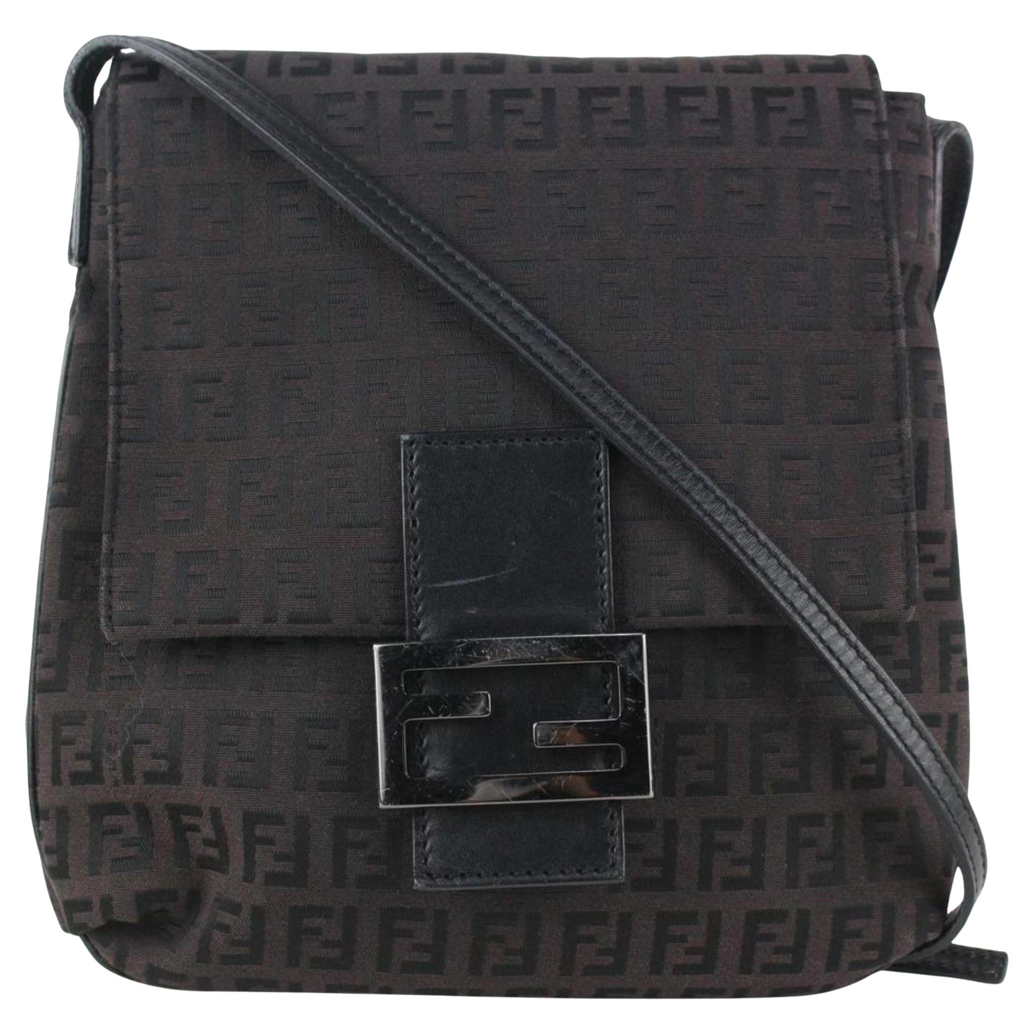 Authentic FENDI Zucca 2way Cross body Shoulder Bag