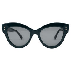 FENDI dark green acetate 2018 PEEKABOO CAT-EYE Sunglasses FF0266/S