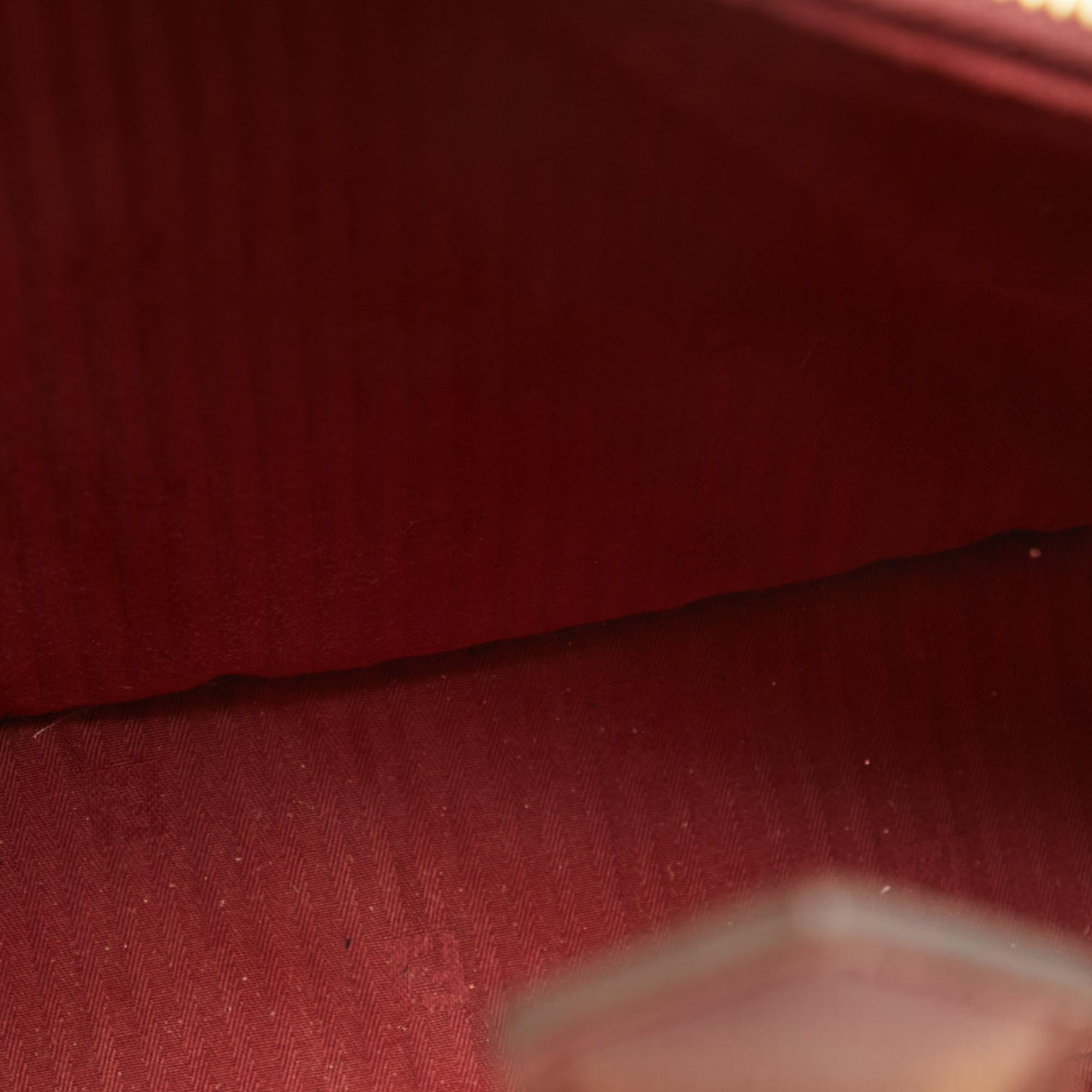 Fendi Dark Red Leather Medium 2Jours Tote For Sale 5
