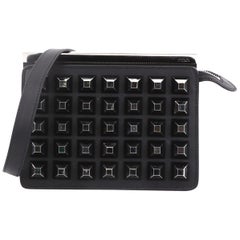 Fendi Demi Jour Chain Crossbody Bag Studded Leather