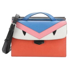 Fendi Demi Jour Monster Satchel Leather
