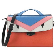 Fendi Demi Jour Monster Satchel Leather