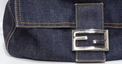 Fendi Denim Mama Baguette Shoulder Bag