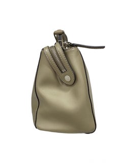 Fendi Dotcom Beige Leather Shoulder Bag