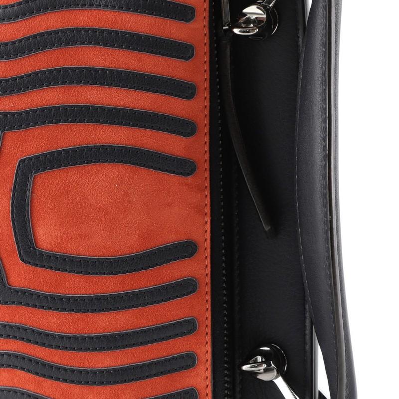Fendi DotCom Click Top Handle Bag Hypnotic Suede Small 1