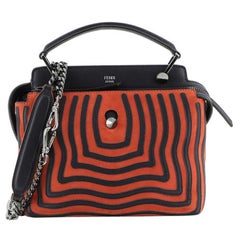 Fendi DotCom Click Top Handle Bag Hypnotic Suede Small