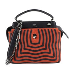Fendi DotCom Click Top Handle Bag Hypnotic Suede Small