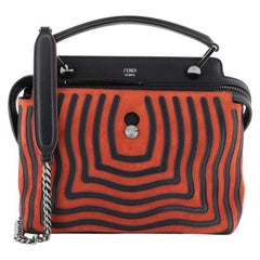 Fendi DotCom Click Top Handle Bag Hypnotic Suede Small
