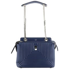 Fendi DotCom Click Top Handle Bag Quilted Leather Small