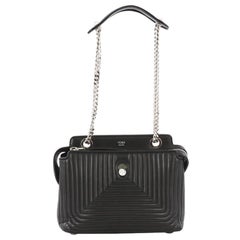 Fendi DotCom Click Top Handle Bag Quilted Leather Small