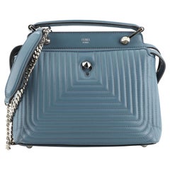 Fendi DotCom Click Top Handle Bag Quilted Leather Small