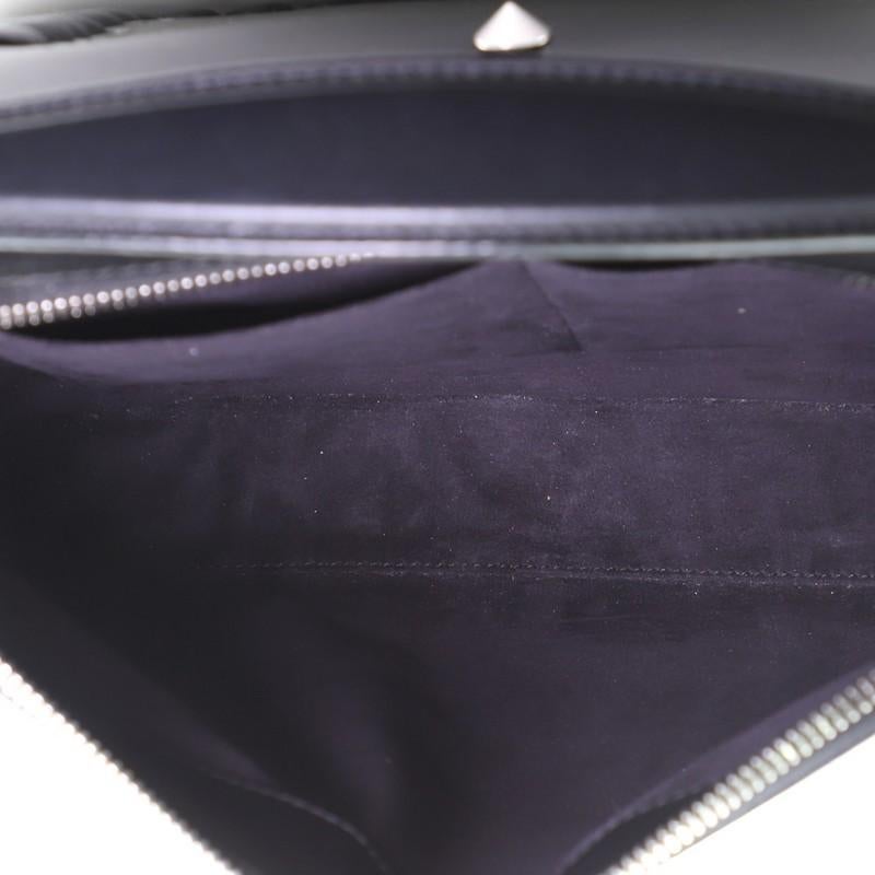 Women's or Men's Fendi DotCom Convertible Satchel Whipstitch Leather Medium