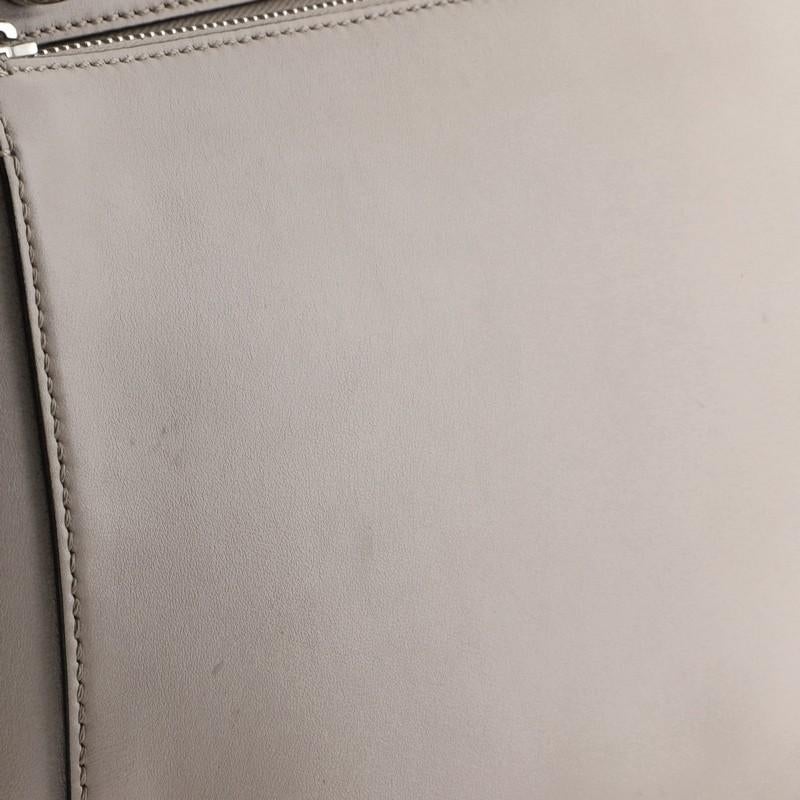 Fendi DotCom Convertible Satchel Whipstitch Leather Medium  4