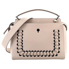 Fendi DotCom Convertible Satchel Peitschenstich Leder Medium