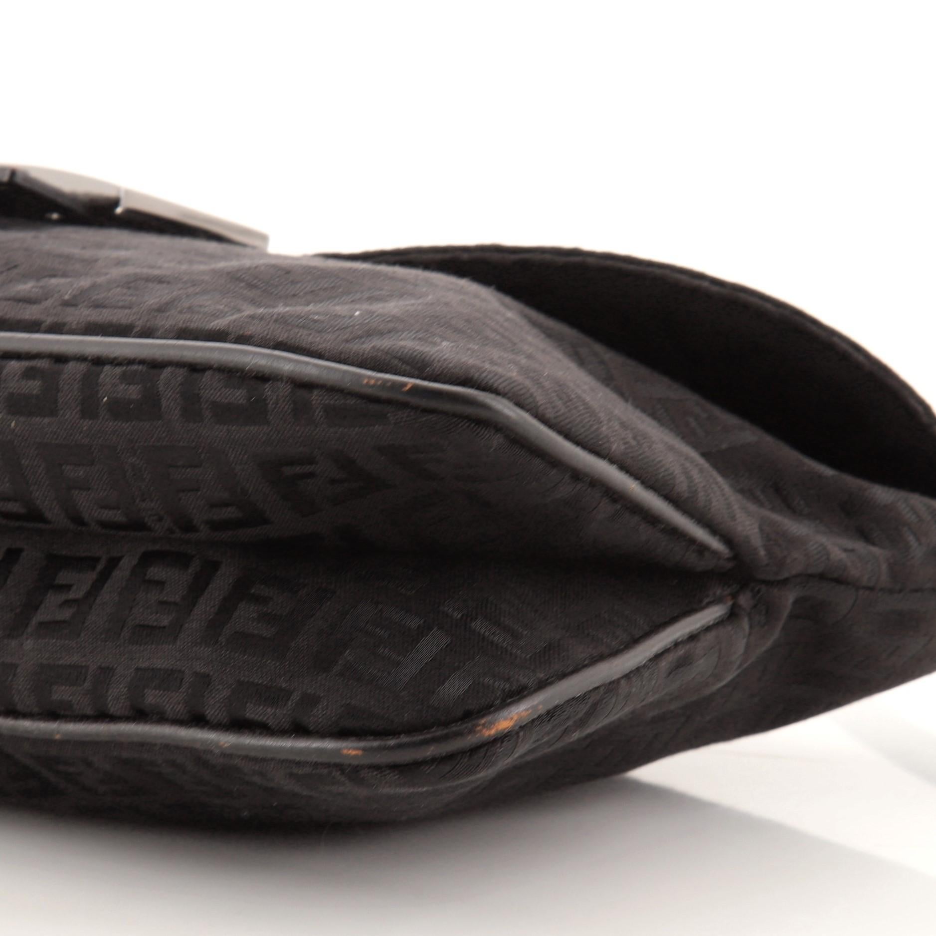 Fendi Tasche mit doppelter Klappe aus Zucchino-Segeltuch Medium 1