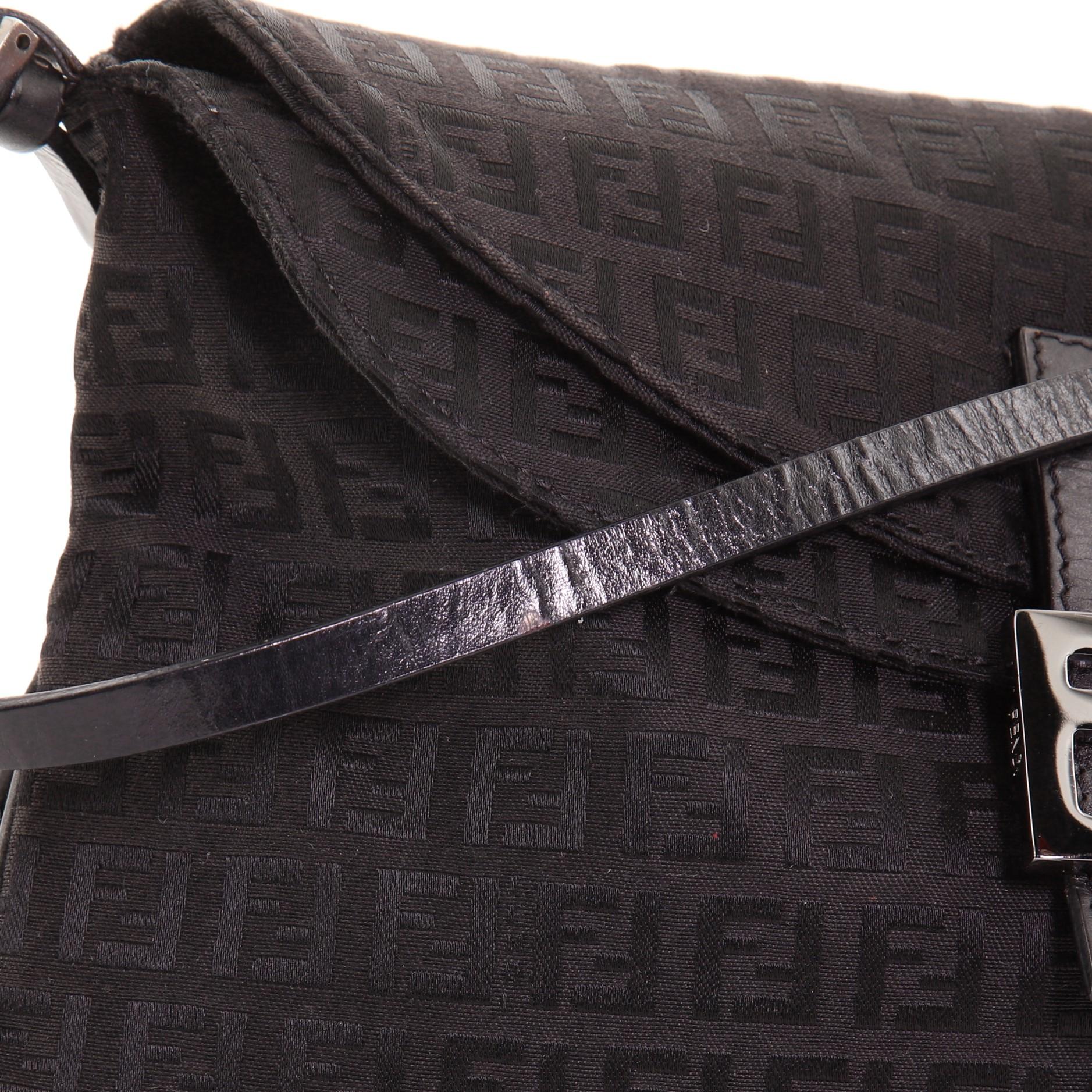 Fendi Tasche mit doppelter Klappe aus Zucchino-Segeltuch Medium 2
