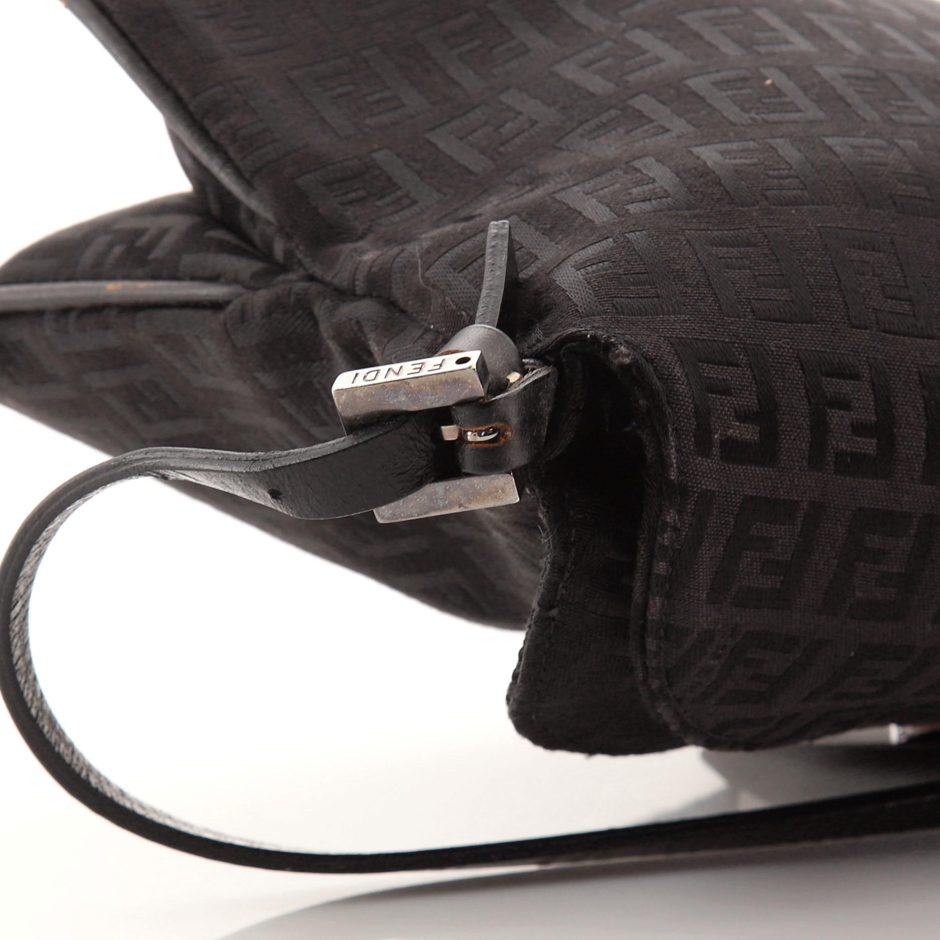 Fendi Tasche mit doppelter Klappe aus Zucchino-Segeltuch Medium 3