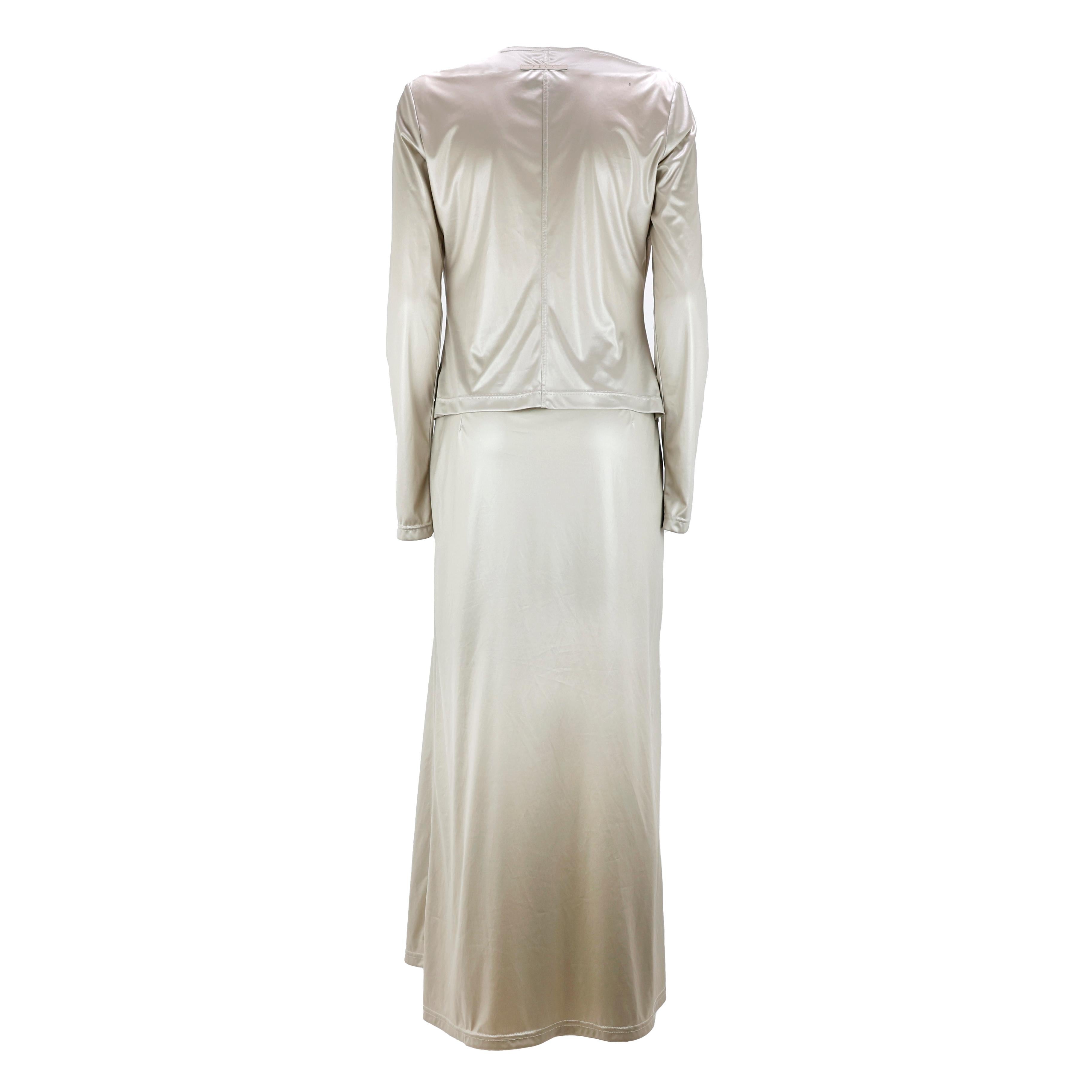 Fendi Kleid / Twin Set aus Satin in Satin im Angebot 5