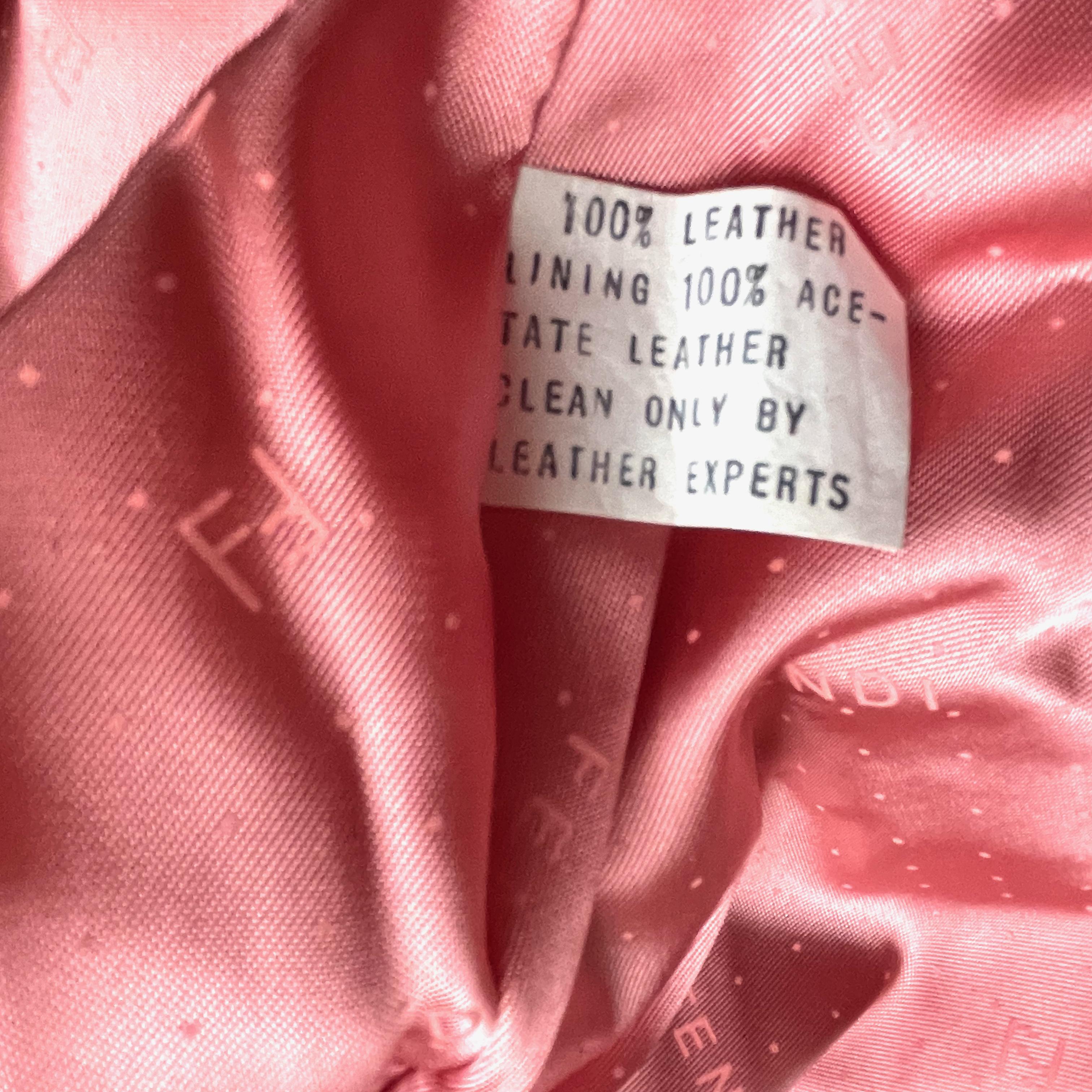 Fendi Duster Jacket Cocoon Coat Rose Pink Suede Batwing Sleeves Vintage Size S  For Sale 11