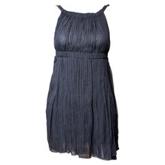Fendi Early 2000s Pleated Silk Mini Dress
