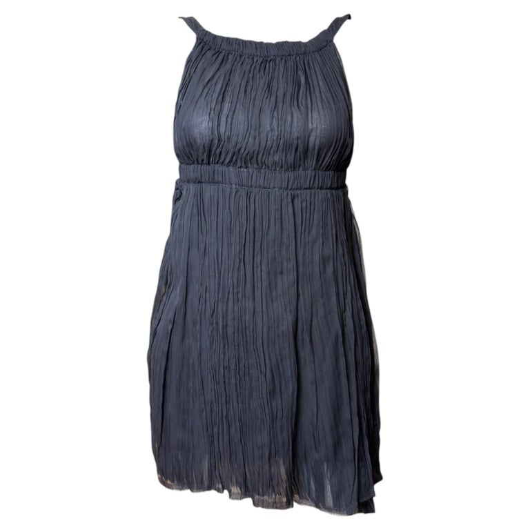 knee length dresses for ladies Fendi Vintage Grey Zucca FF Logo Monogram Mini Dress – Amarcord Vintage  Fashion main image 1