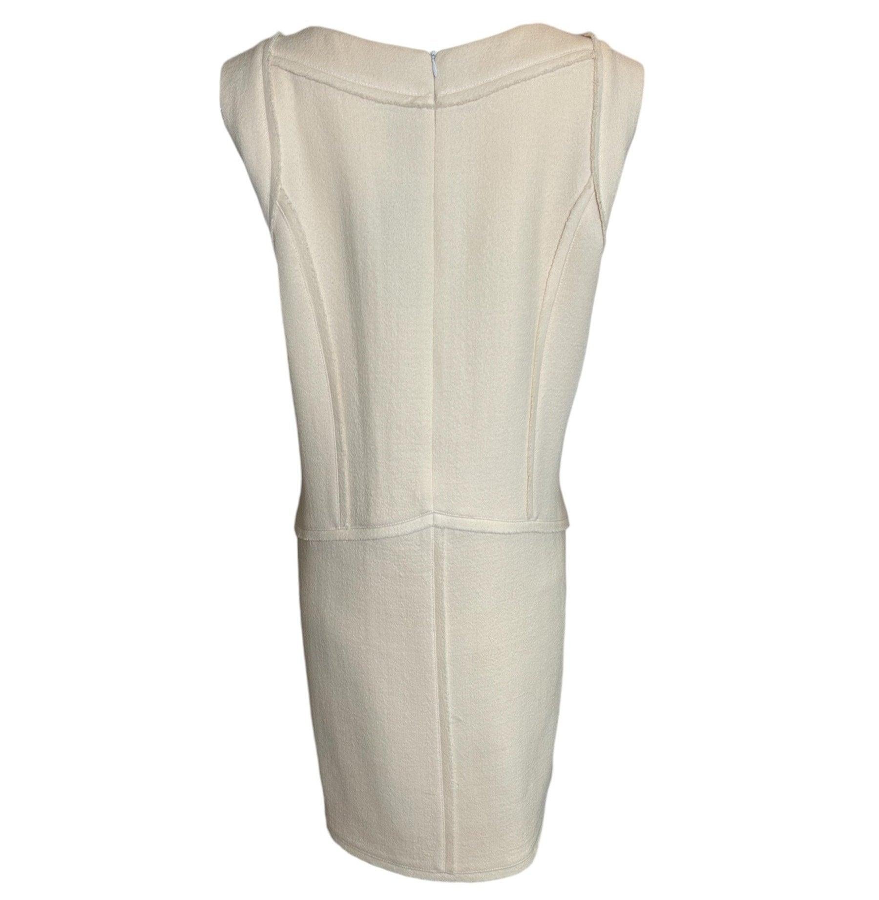 Beige Fendi, abito a ruota strutturato a cuciture invertite, anni '60 in vendita