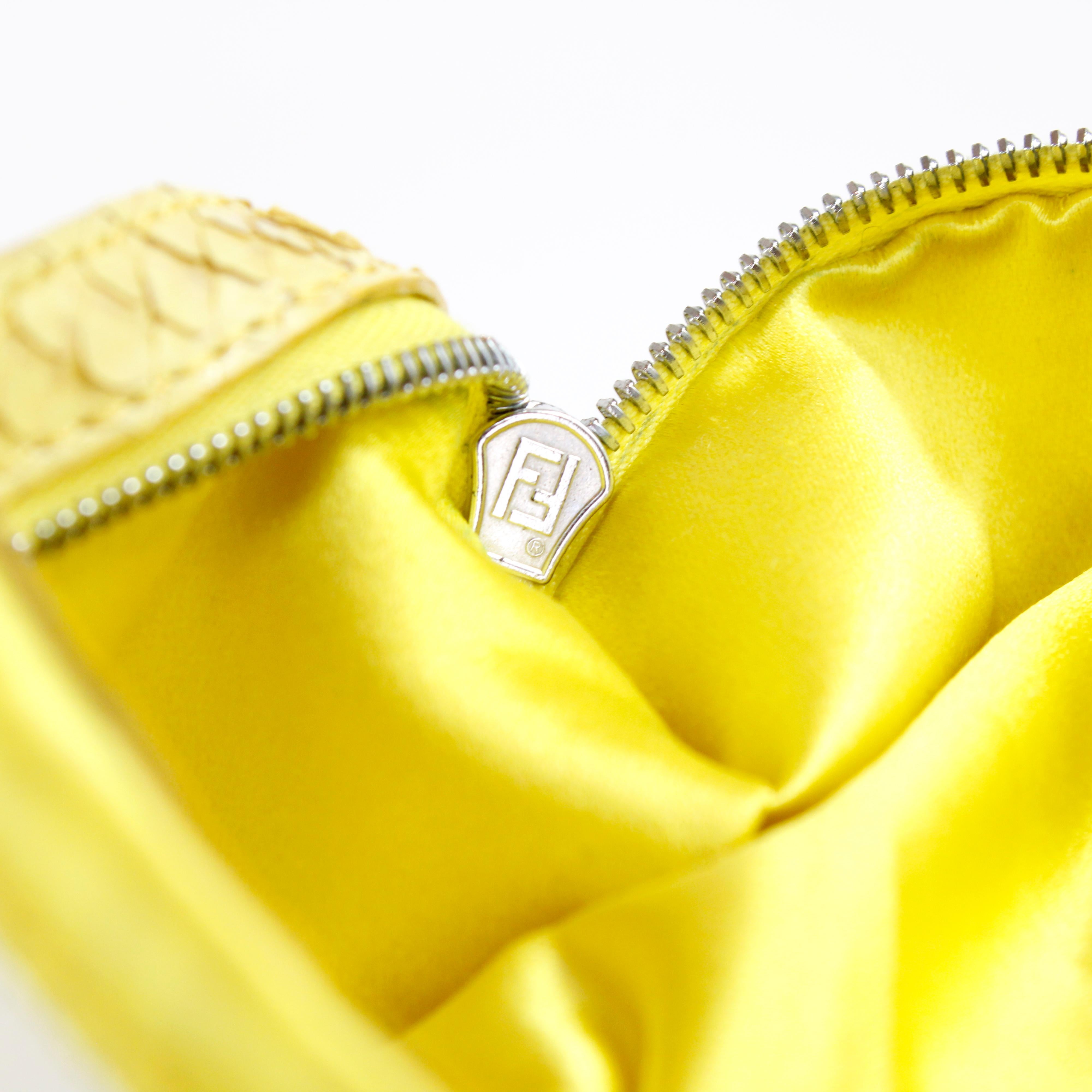 Fendi Embellished Baguette + Python Leather 5