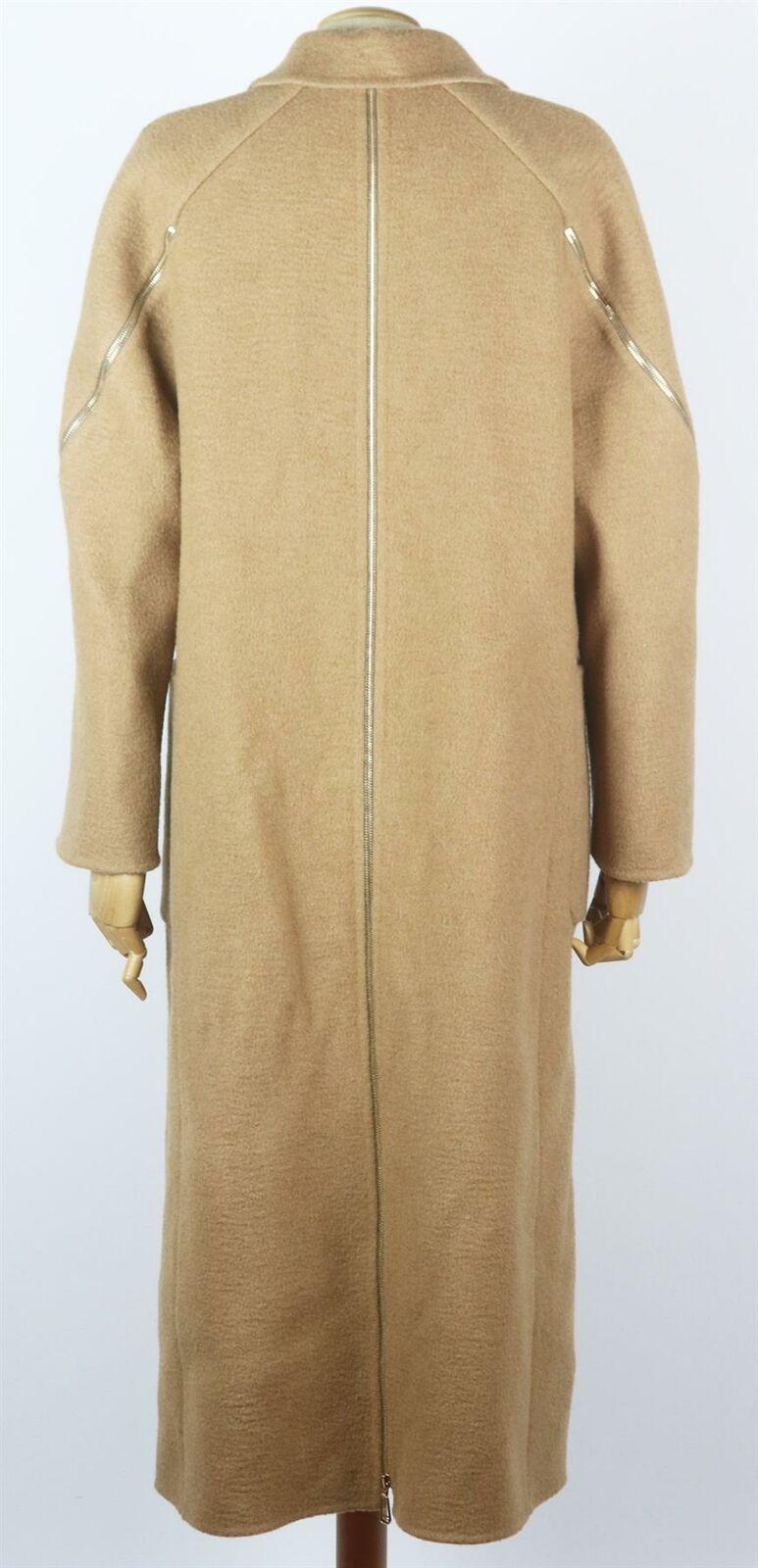 Fendi Embellished Double Breasted Camel Hair Coat In Excellent Condition In London, GB