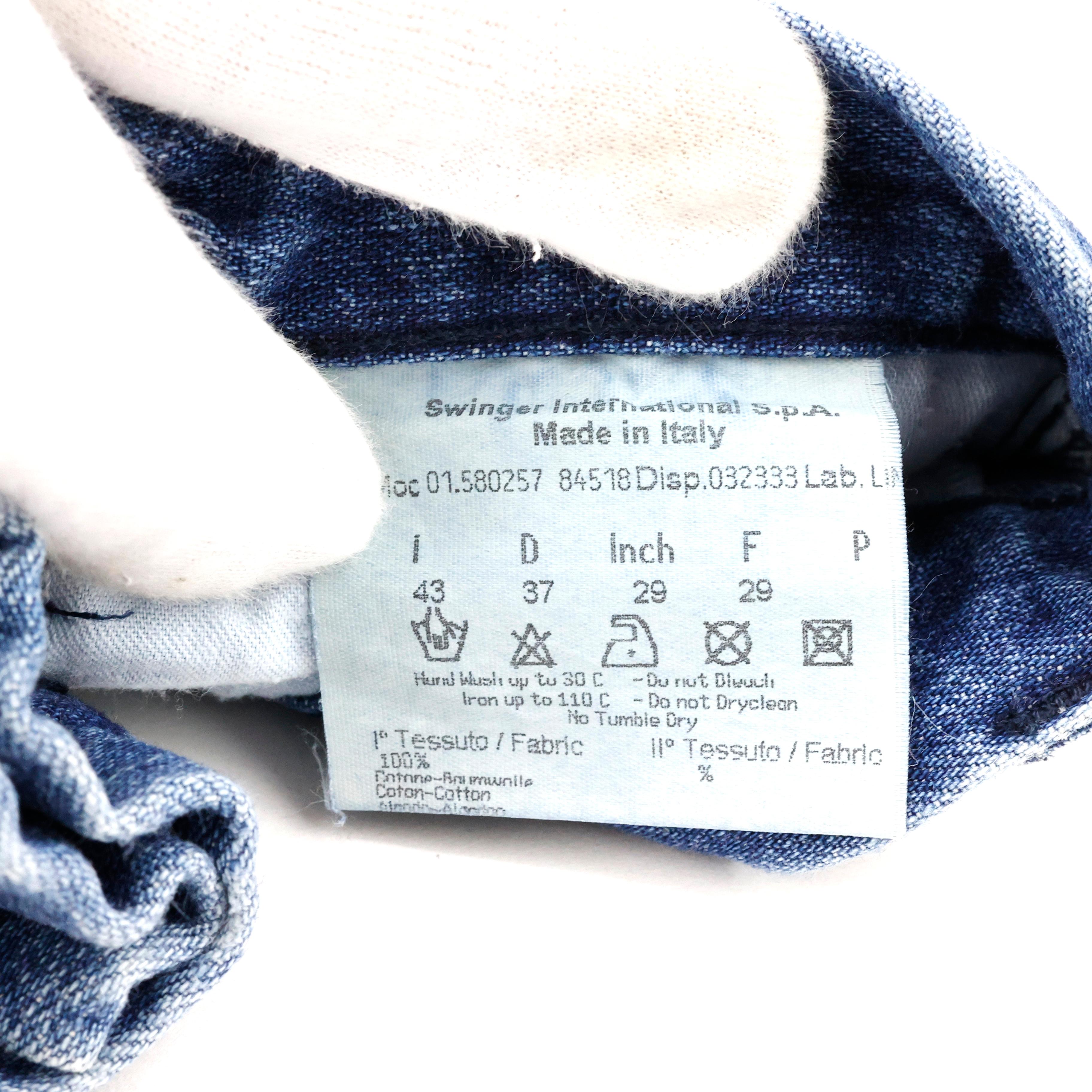 Jean évasé à franges avec ornements Fendi en vente 2