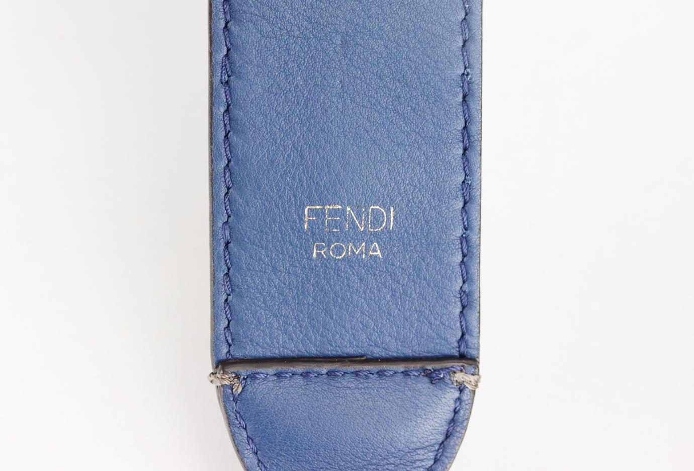 Women's Fendi Embellished Leather Bag Strap  For Sale