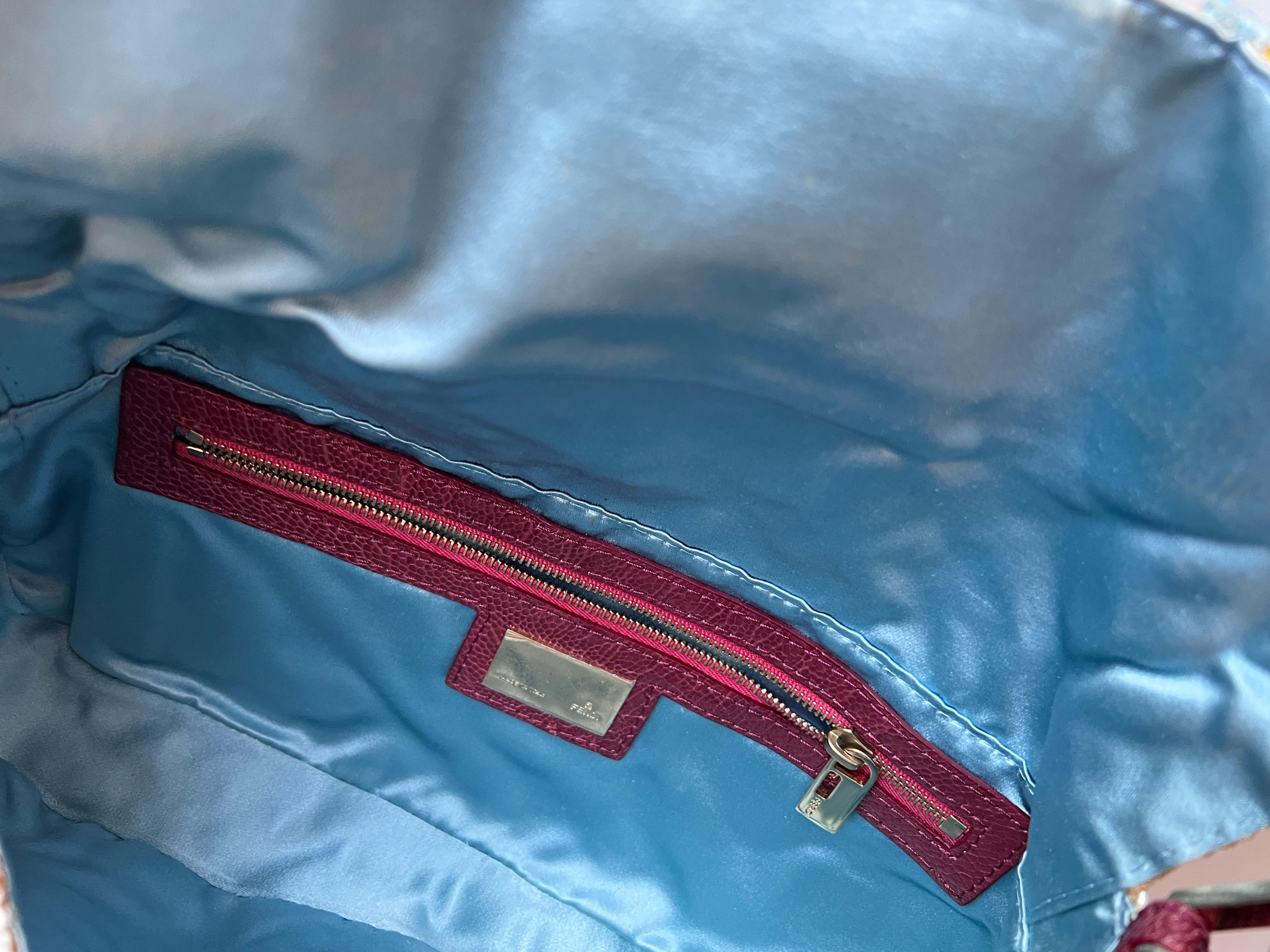Fendi embroidered beaded baguette 1