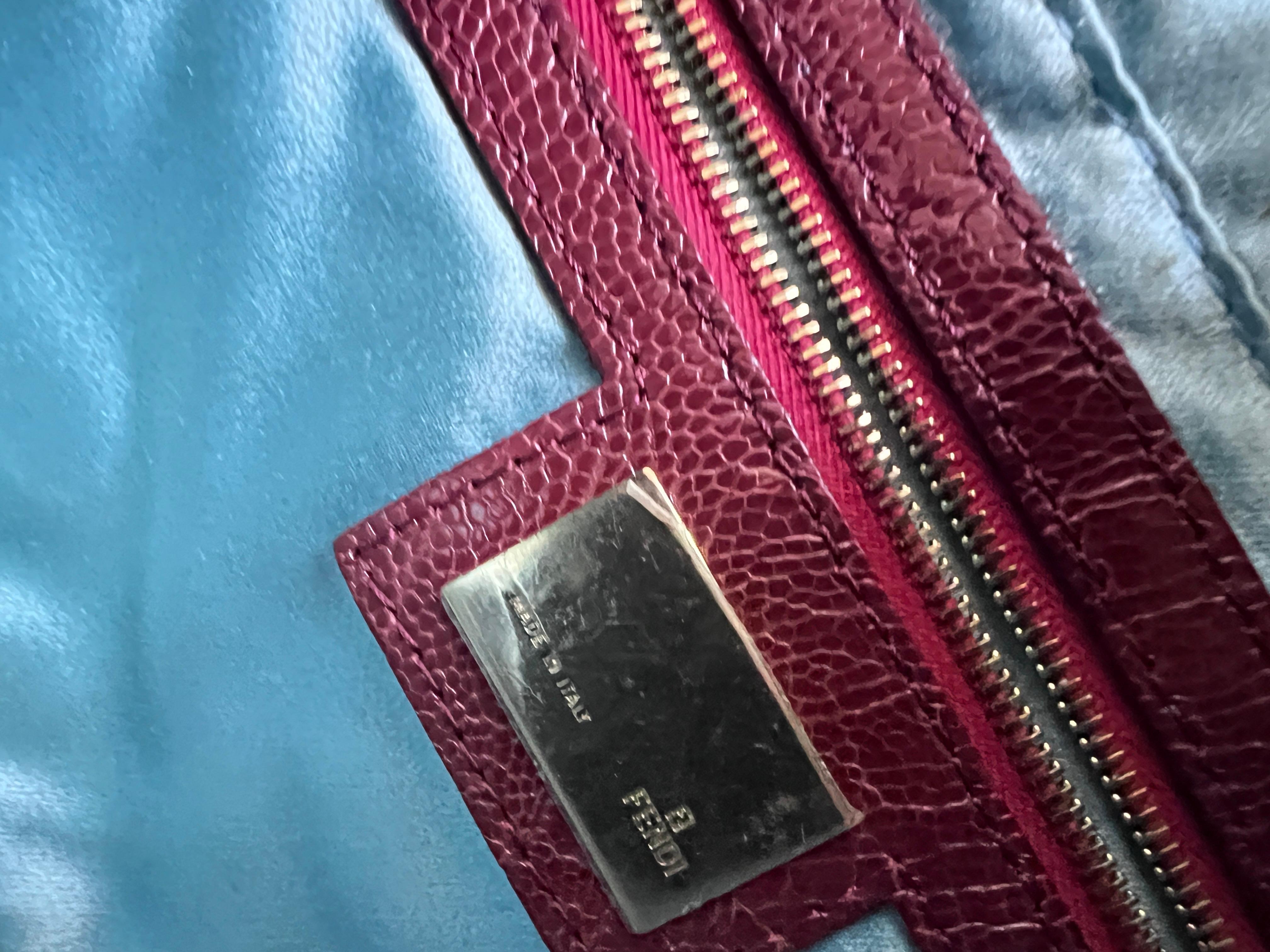 Fendi embroidered beaded baguette 4