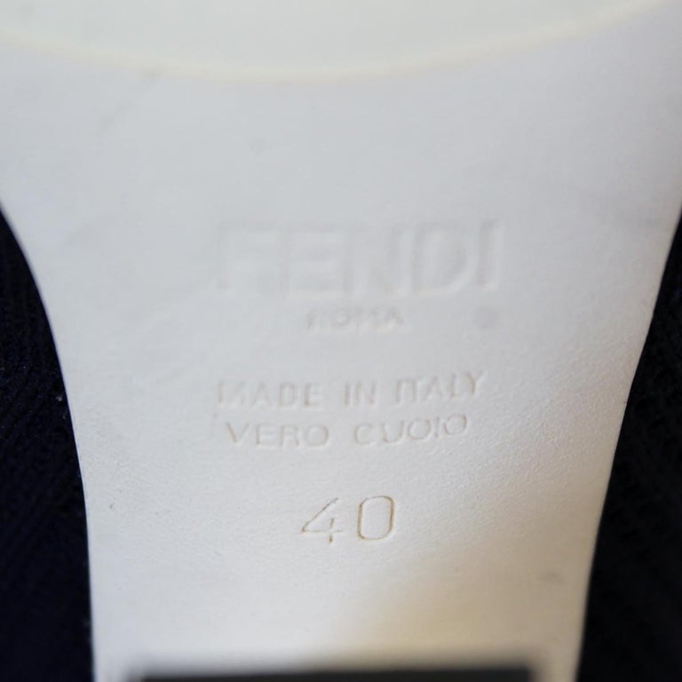 Fendi Embroidered Sock Ankle Boots 40 at 1stDibs