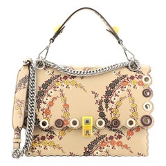 Fendi Eyelet Kan I Bag Printed Leather Medium