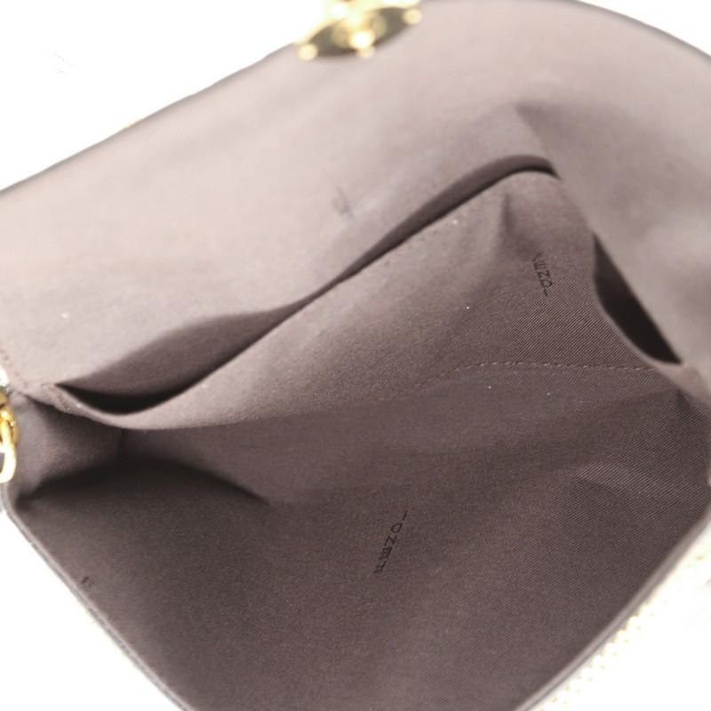 Black Fendi F Is Fendi Envelope Crossbody Bag Inlaid Zucca Leather