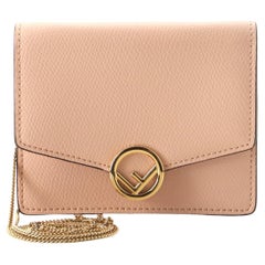Fendi F is Fendi Envelope Wallet on Chain Leather Mini