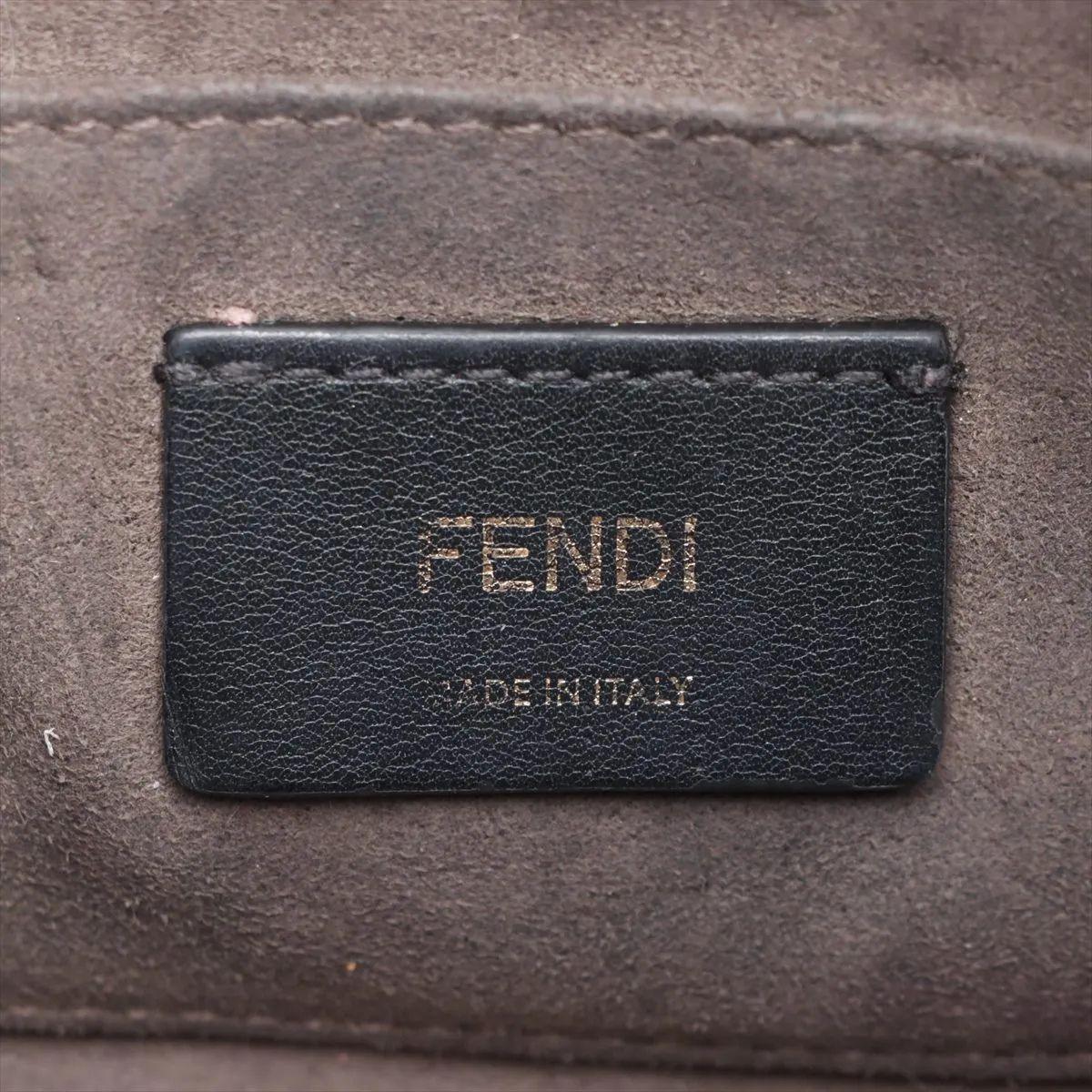 Borsa a tracolla per fotocamera in pelle con logo Fendi Nero in vendita 6