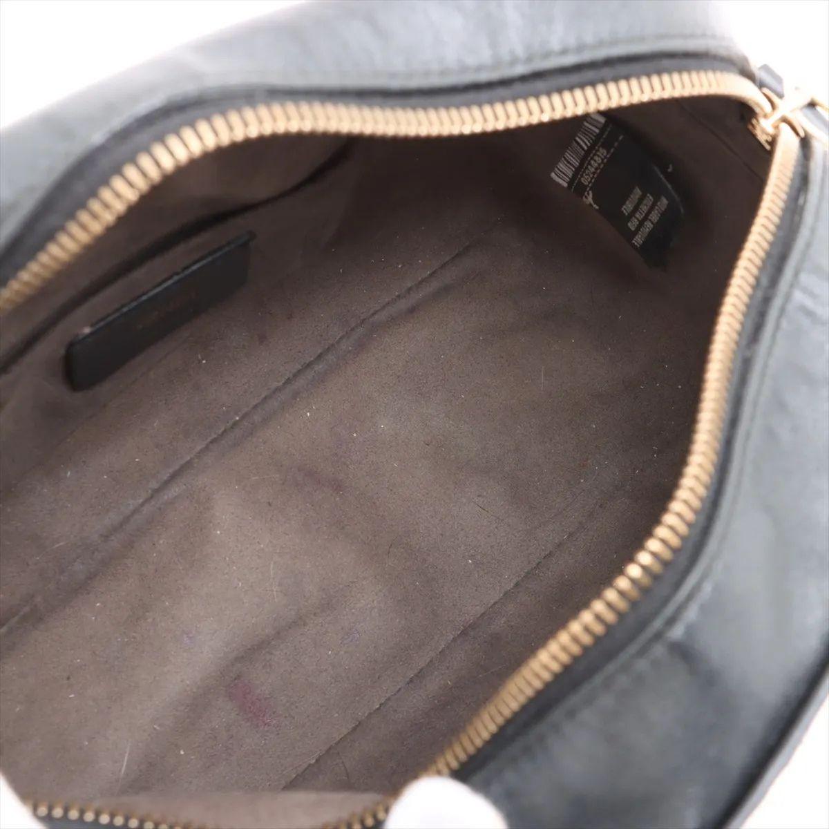 Borsa a tracolla per fotocamera in pelle con logo Fendi Nero in vendita 3