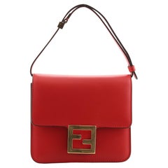 Fendi Fab Shoulder Bag Leather