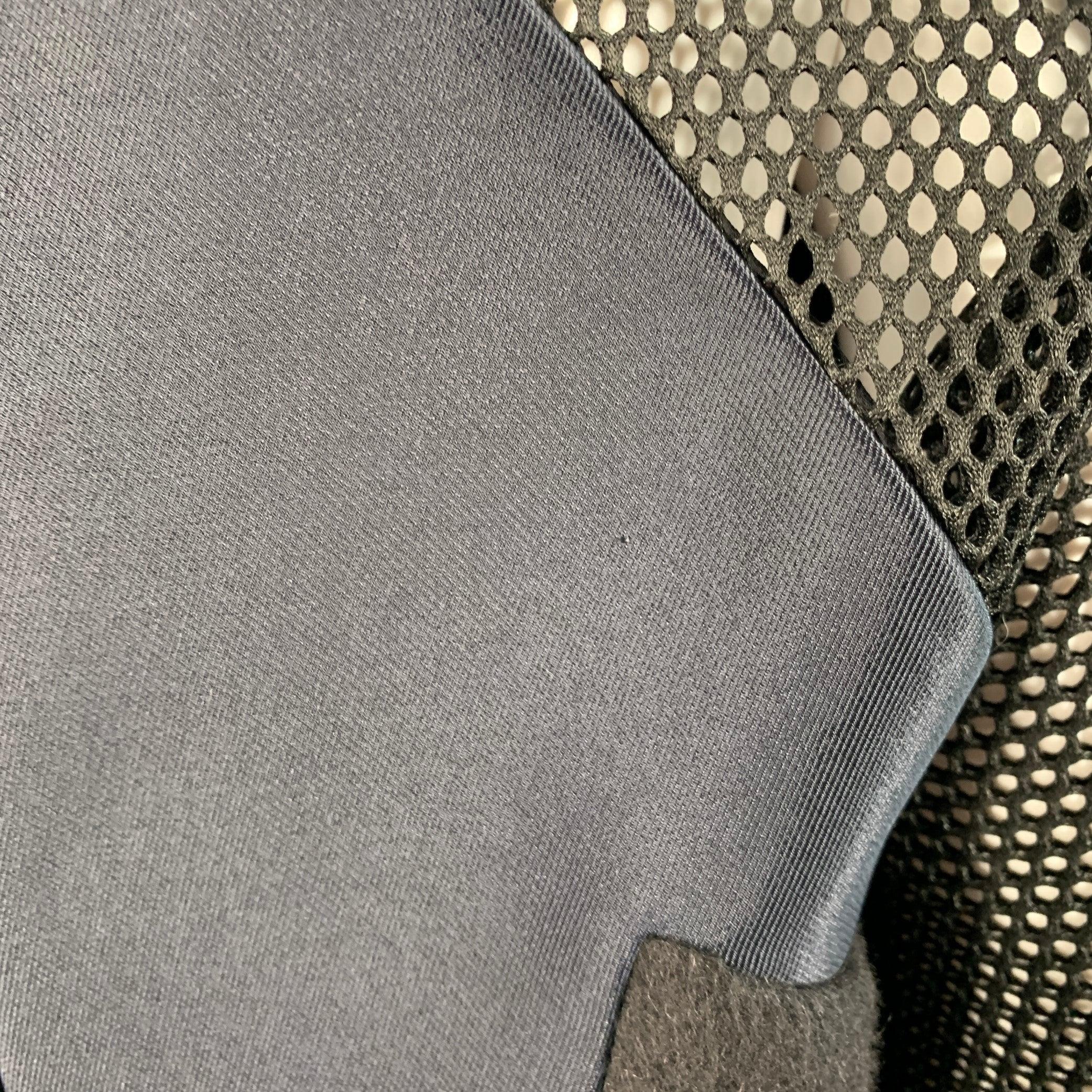 FENDI Otoño 2014 Talla 6 Azul Marino Verde Mezcla de Poliamida Top Casual con Cremallera en la Espalda en venta 3
